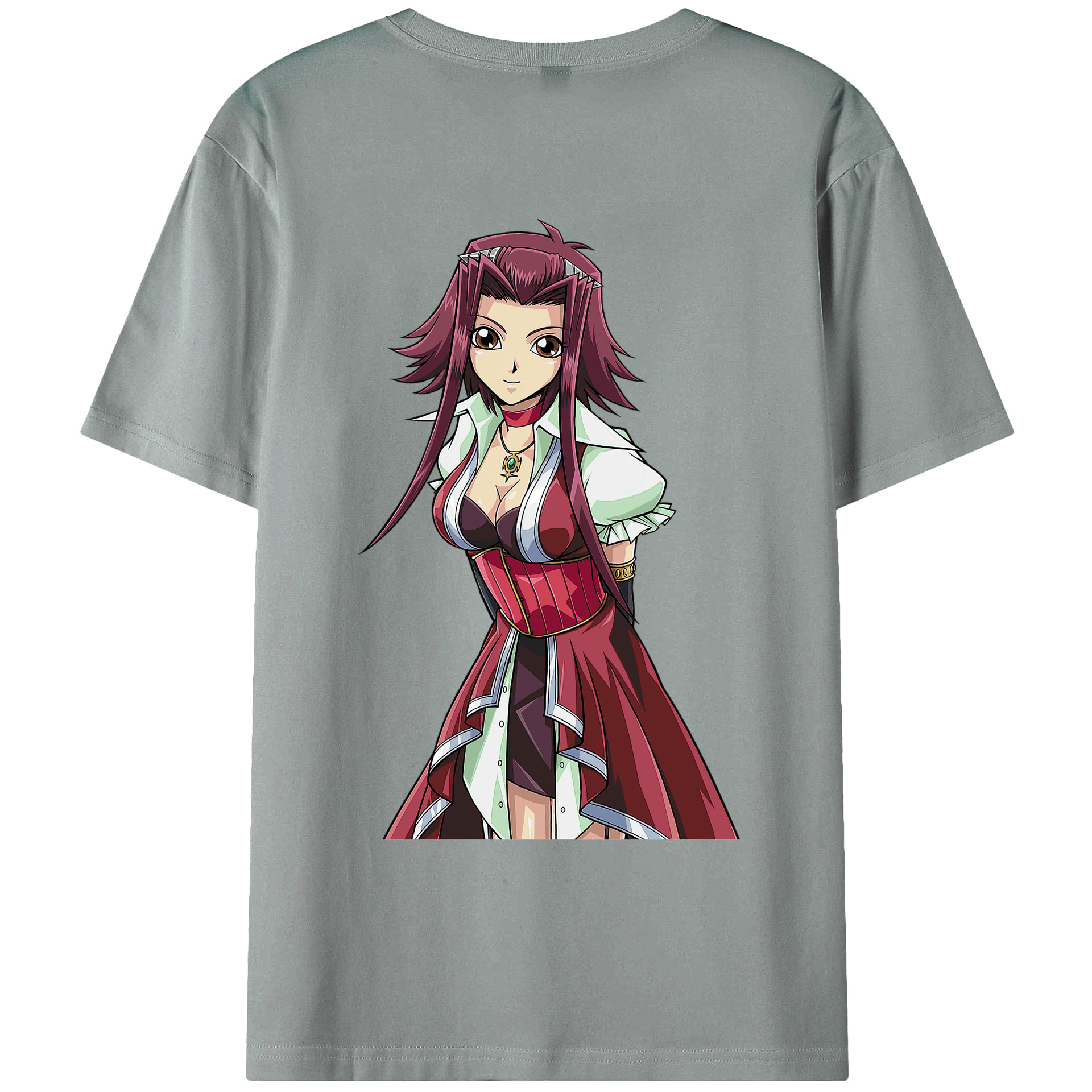 （画像用） 遊☆戯☆王 Yu-Gi-Oh! 綿100％ メンズ半袖Tシャツ（バックプリント） 通気性